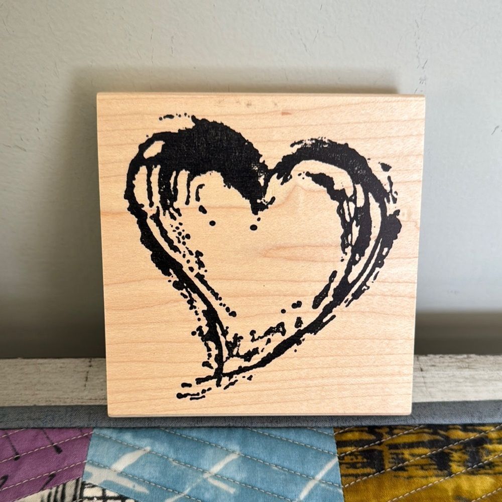 Rubber Stamp Heart by Art Impressions NWT
